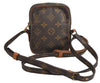 Auth Louis Vuitton Monogram Mini Poche Danube Shoulder Cross Bag M45268 LV 6776E