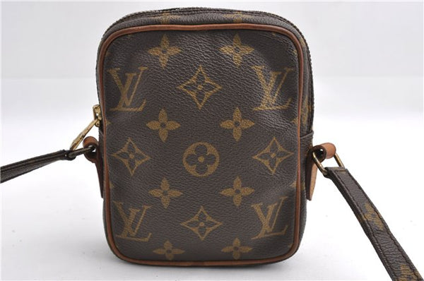 Auth Louis Vuitton Monogram Mini Poche Danube Shoulder Cross Bag M45268 LV 6776E
