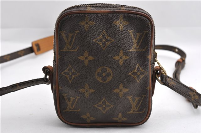 Auth Louis Vuitton Monogram Mini Poche Danube Shoulder Cross Bag M45268 LV 6776E
