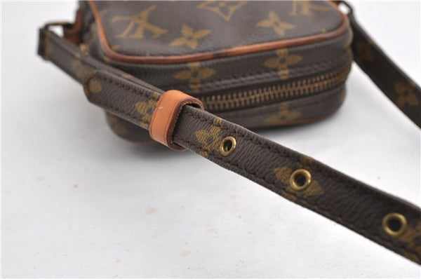 Auth Louis Vuitton Monogram Mini Poche Danube Shoulder Cross Bag M45268 LV 6776E