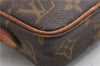 Auth Louis Vuitton Monogram Mini Poche Danube Shoulder Cross Bag M45268 LV 6776E