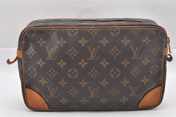 Authentic Louis Vuitton Monogram Compiegne 28 Clutch Hand Bag M51845 LV 6776I