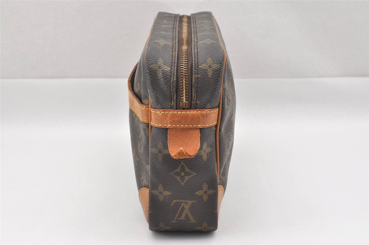 Authentic Louis Vuitton Monogram Compiegne 28 Clutch Hand Bag M51845 LV 6776I