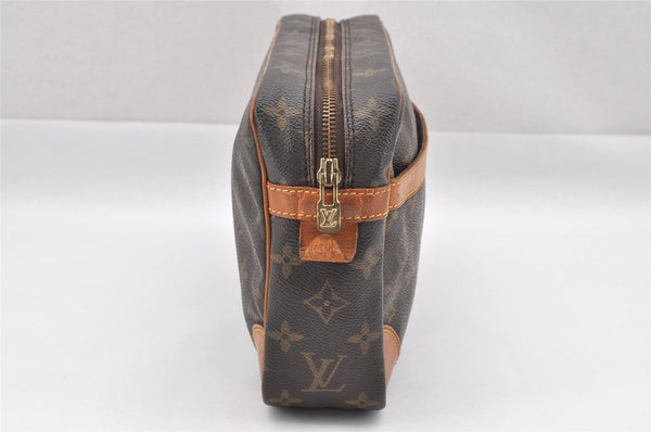 Authentic Louis Vuitton Monogram Compiegne 28 Clutch Hand Bag M51845 LV 6776I