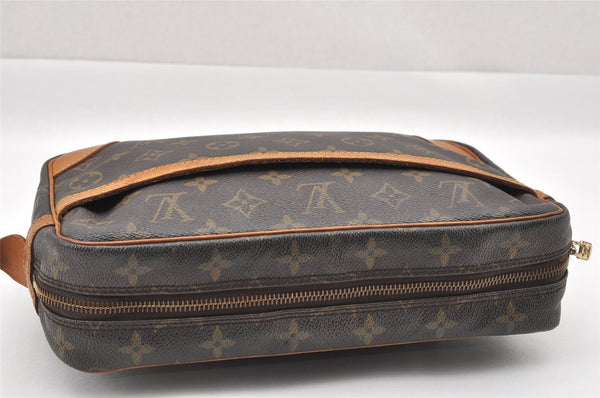 Authentic Louis Vuitton Monogram Compiegne 28 Clutch Hand Bag M51845 LV 6776I