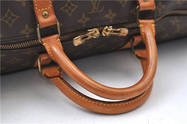 Authentic Louis Vuitton Monogram Keepall Bandouliere 60 M41412 Boston Bag 6777E