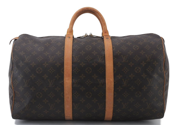 Authentic LOUIS VUITTON Monogram Keepall 50 Boston Bag M41426 LV 6778C