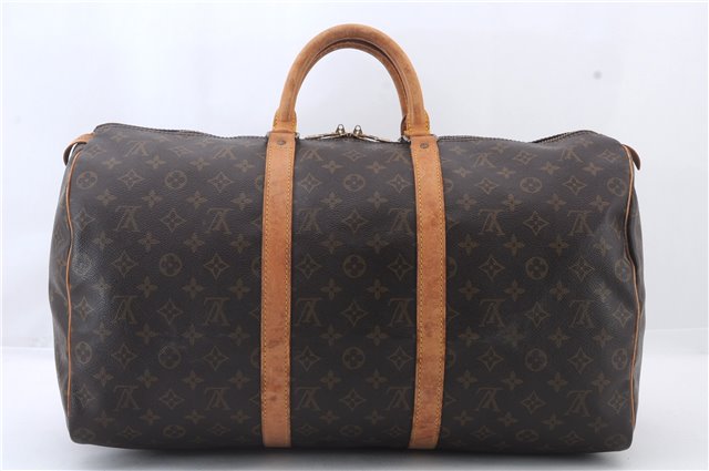 Authentic LOUIS VUITTON Monogram Keepall 50 Boston Bag M41426 LV 6778C