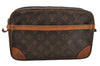 Authentic Louis Vuitton Monogram Compiegne 28 Clutch Hand Bag M51845 LV 6779I