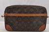 Authentic Louis Vuitton Monogram Compiegne 28 Clutch Hand Bag M51845 LV 6779I