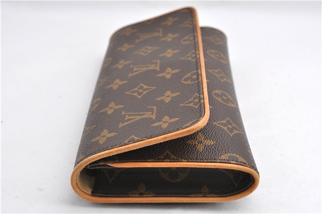 Authentic Louis Vuitton Monogram Pochette Twin GM Shoulder Bag M51852 LV 6780E