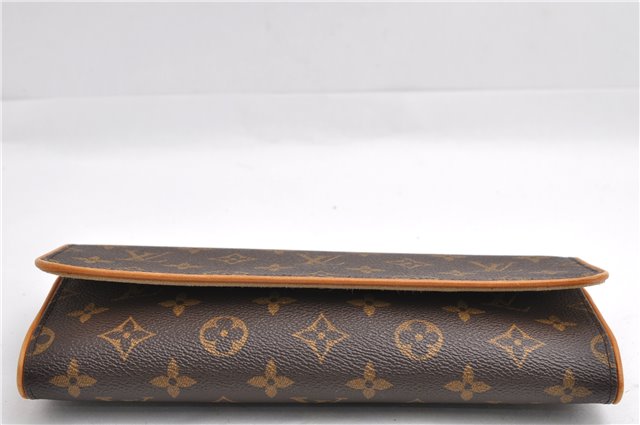 Authentic Louis Vuitton Monogram Pochette Twin GM Shoulder Bag M51852 LV 6780E