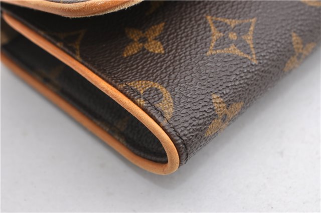 Authentic Louis Vuitton Monogram Pochette Twin GM Shoulder Bag M51852 LV 6780E
