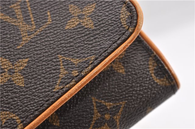 Authentic Louis Vuitton Monogram Pochette Twin GM Shoulder Bag M51852 LV 6780E