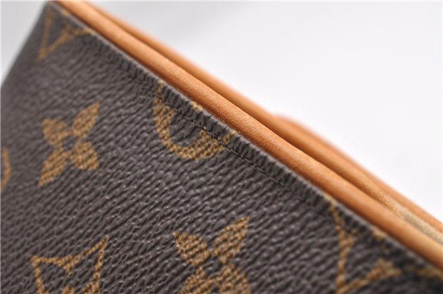 Authentic Louis Vuitton Monogram Pochette Twin GM Shoulder Bag M51852 LV 6780E