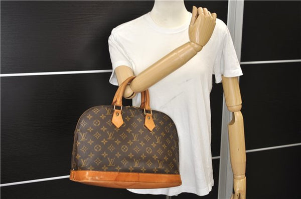 Authentic Louis Vuitton Monogram Alma Hand Bag Purse M51130 LV 6782E