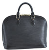 Authentic Louis Vuitton Epi Alma PM Hand Bag Black M40302 LV 6783C