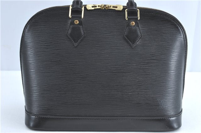 Authentic Louis Vuitton Epi Alma PM Hand Bag Black M40302 LV 6783C