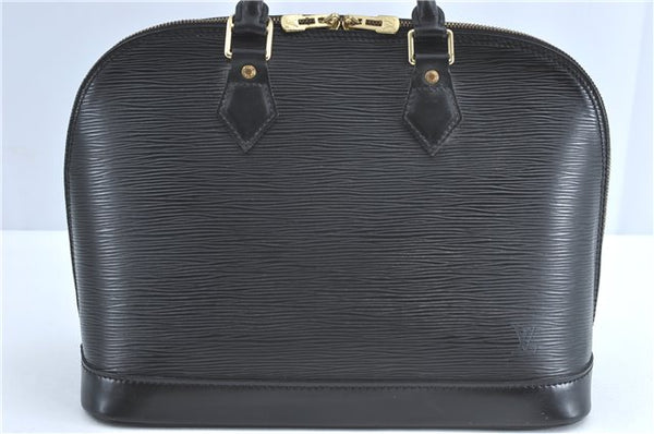 Authentic Louis Vuitton Epi Alma PM Hand Bag Black M40302 LV 6783C