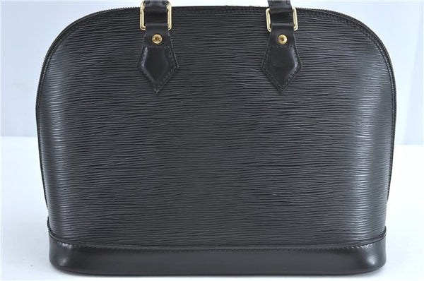 Authentic Louis Vuitton Epi Alma PM Hand Bag Black M40302 LV 6783C