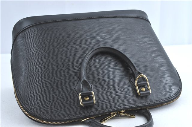 Authentic Louis Vuitton Epi Alma PM Hand Bag Black M40302 LV 6783C