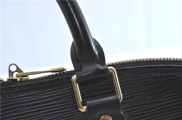 Authentic Louis Vuitton Epi Alma PM Hand Bag Black M40302 LV 6783C
