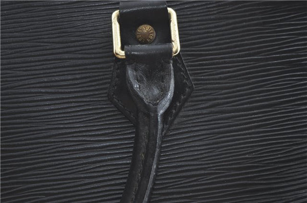 Authentic Louis Vuitton Epi Alma PM Hand Bag Black M40302 LV 6783C