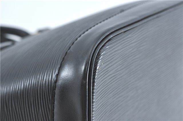 Authentic Louis Vuitton Epi Alma PM Hand Bag Black M40302 LV 6783C