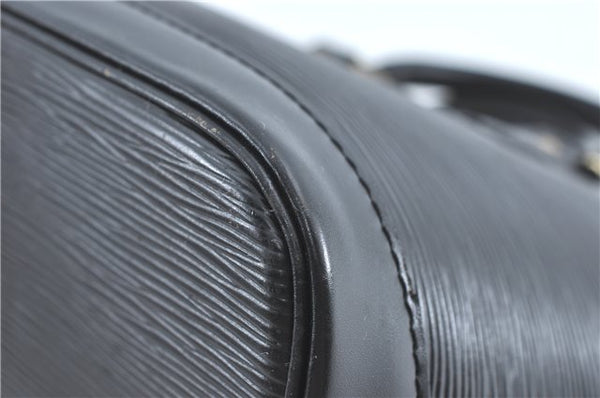 Authentic Louis Vuitton Epi Alma PM Hand Bag Black M40302 LV 6783C