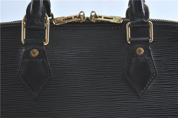Authentic Louis Vuitton Epi Alma PM Hand Bag Black M40302 LV 6783C