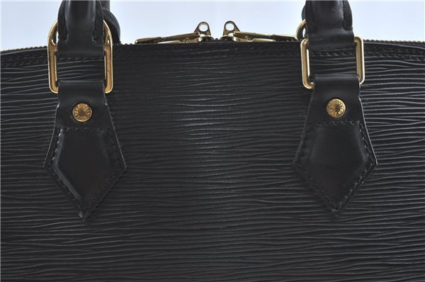 Authentic Louis Vuitton Epi Alma PM Hand Bag Black M40302 LV 6783C