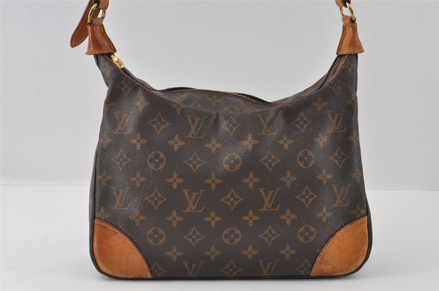 Authentic Louis Vuitton Monogram Boulogne 30 Shoulder Cross Bag M52165 LV 6783I