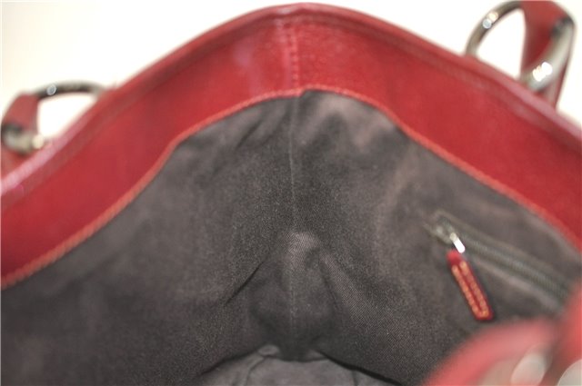 Authentic GUCCI Shoulder Tote Bag GG Canvas Leather 113015 Brown Bordeaux 6784D