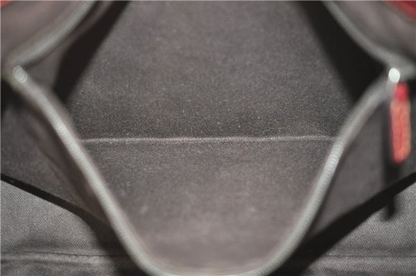 Authentic GUCCI Shoulder Tote Bag GG Canvas Leather 113015 Brown Bordeaux 6784D