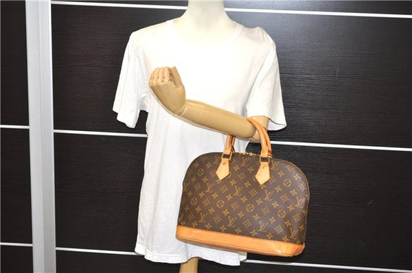 Authentic Louis Vuitton Monogram Alma Hand Bag Purse M51130 LV 6784E
