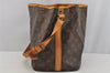 Authentic Louis Vuitton Monogram Petit Noe M42226 Shoulder Drawstring Bag 6784I