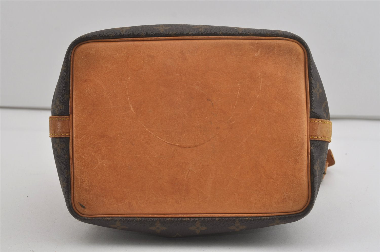 Authentic Louis Vuitton Monogram Petit Noe M42226 Shoulder Drawstring Bag 6784I