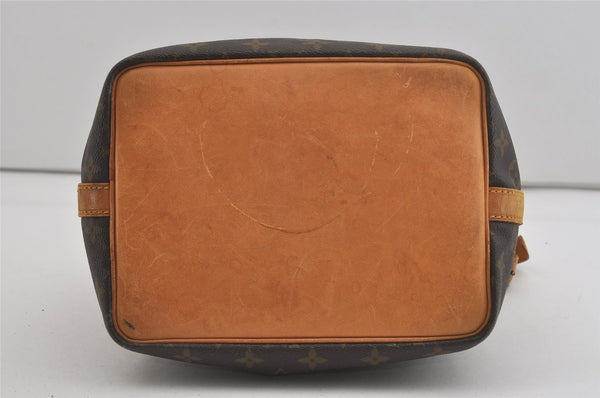 Authentic Louis Vuitton Monogram Petit Noe M42226 Shoulder Drawstring Bag 6784I