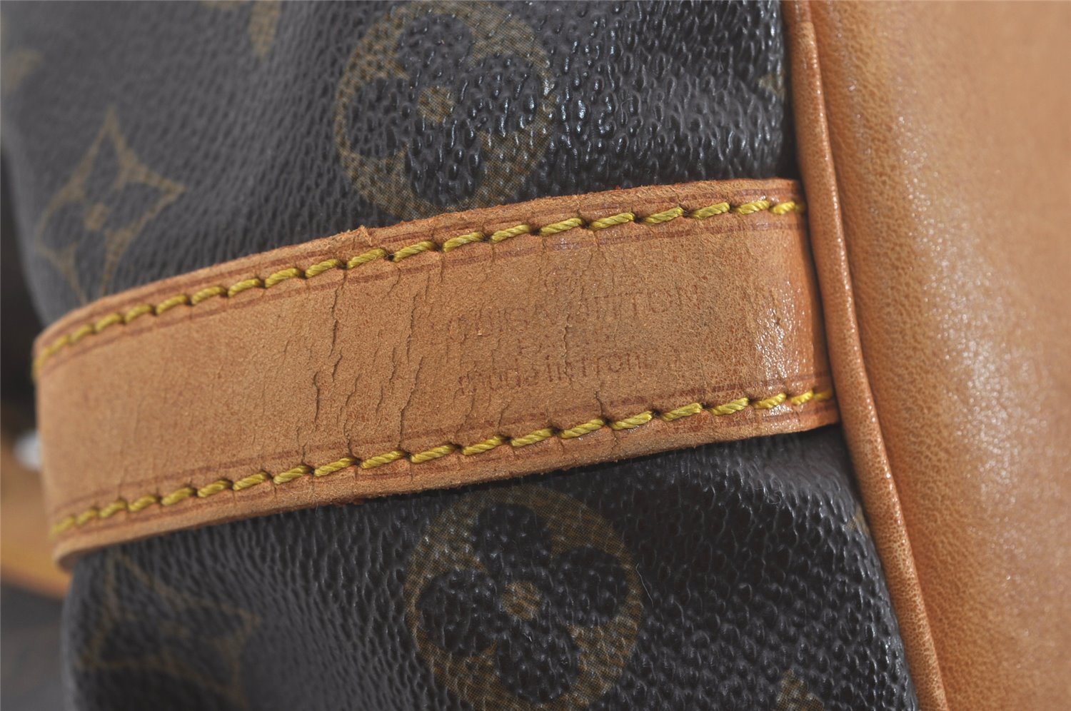 Authentic Louis Vuitton Monogram Petit Noe M42226 Shoulder Drawstring Bag 6784I