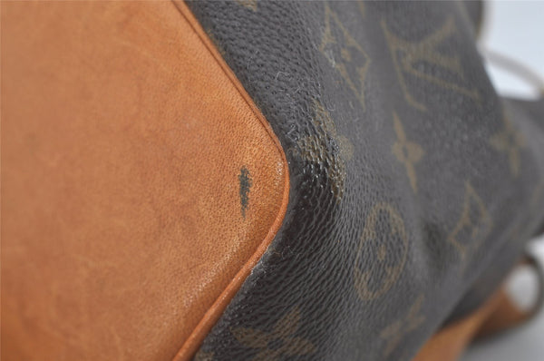 Authentic Louis Vuitton Monogram Petit Noe M42226 Shoulder Drawstring Bag 6784I