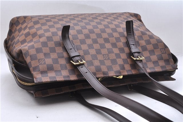 Authentic Louis Vuitton Damier Chelsea Shoulder Tote Bag N51119 LV 6785E