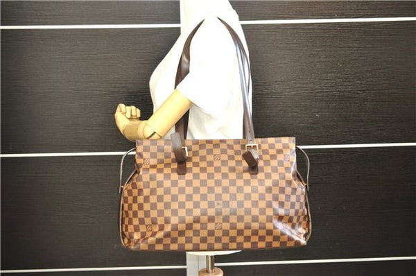 Authentic Louis Vuitton Damier Chelsea Shoulder Tote Bag N51119 LV 6785E