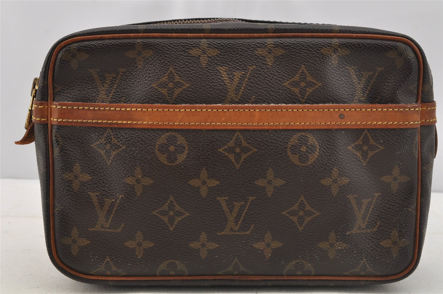 Authentic Louis Vuitton Monogram Compiegne 23 Clutch Hand Bag M51847 LV 6785I