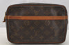 Authentic Louis Vuitton Monogram Compiegne 23 Clutch Hand Bag M51847 LV 6785I
