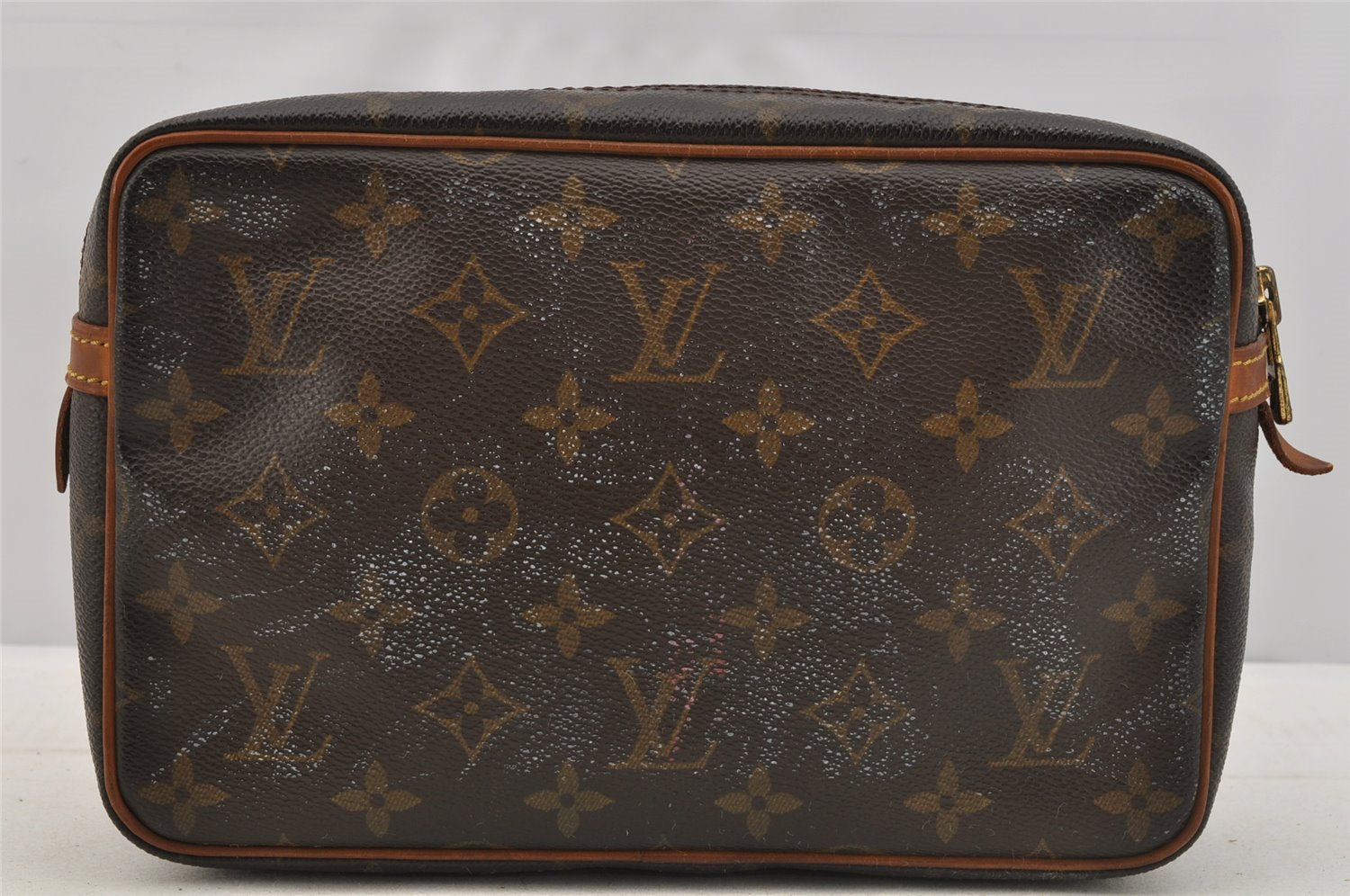 Authentic Louis Vuitton Monogram Compiegne 23 Clutch Hand Bag M51847 LV 6785I