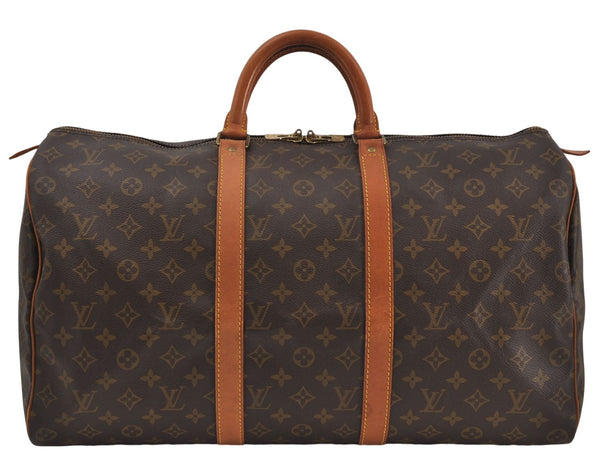 Authentic Louis Vuitton Monogram Keepall 50 Travel Boston Bag M41426 LV 6786D