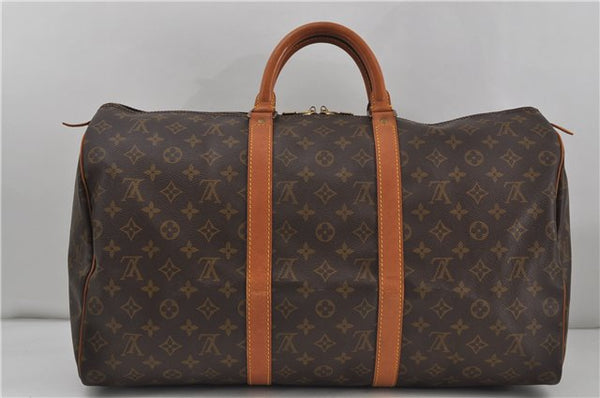 Authentic Louis Vuitton Monogram Keepall 50 Travel Boston Bag M41426 LV 6786D