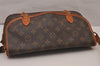 Authentic Louis Vuitton Monogram Gibeciere MM Shoulder Bag M42247 Junk 6786I