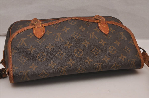 Authentic Louis Vuitton Monogram Gibeciere MM Shoulder Bag M42247 Junk 6786I