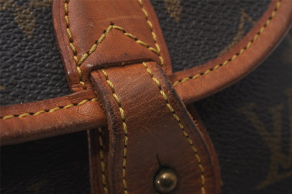 Authentic Louis Vuitton Monogram Gibeciere MM Shoulder Bag M42247 Junk 6786I